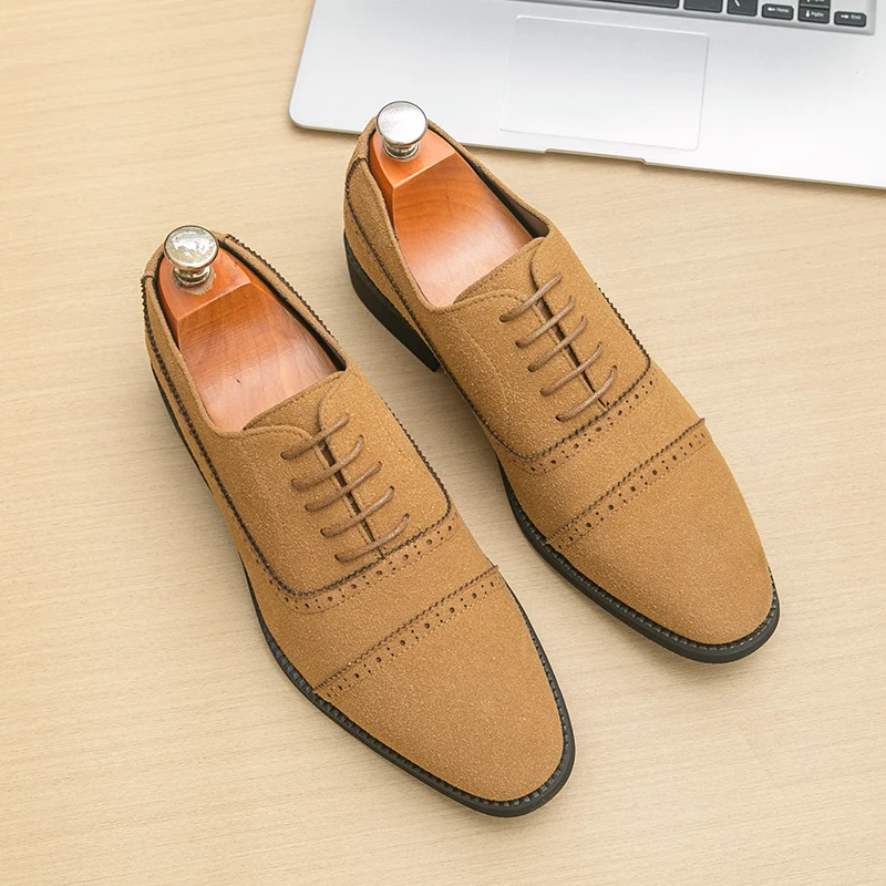 Men Oxford Shoes Faux Suede Solid Color Low Heel Comfortable Classic Business Formal Men Shoes Size 38-46
Men Oxford Shoes Faux Suede Solid Color Low Heel Comfortable Classic Business Formal Men Shoes Size 38-46