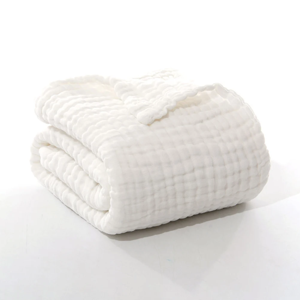 Muslin Baby Blanket Cotton Infant Quilt Bath Towel Nursery Toddler Soft Breathable Foldable Travel Stroller Car Newborn White
Muslin Baby Blanket Cotton Infant Quilt Bath Towel Nursery Toddler Soft Breathable Foldable Travel Stroller Car Newborn White