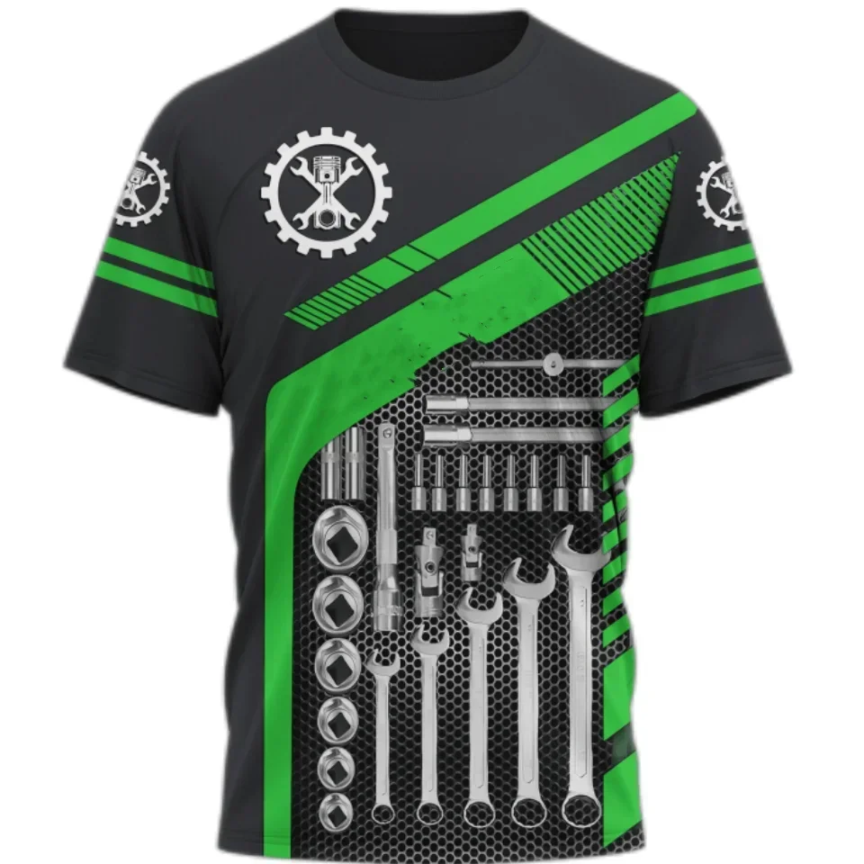 Summer Vintage Men's T Shirt Personalized Mechanic 3d Print Clothing Tops Street Casual Sports Oversized T-Shirts Pullover
Summer Vintage Men's T Shirt Personalized Mechanic 3d Print Clothing Tops Street Casual Sports Oversized T-Shirts Pullover
