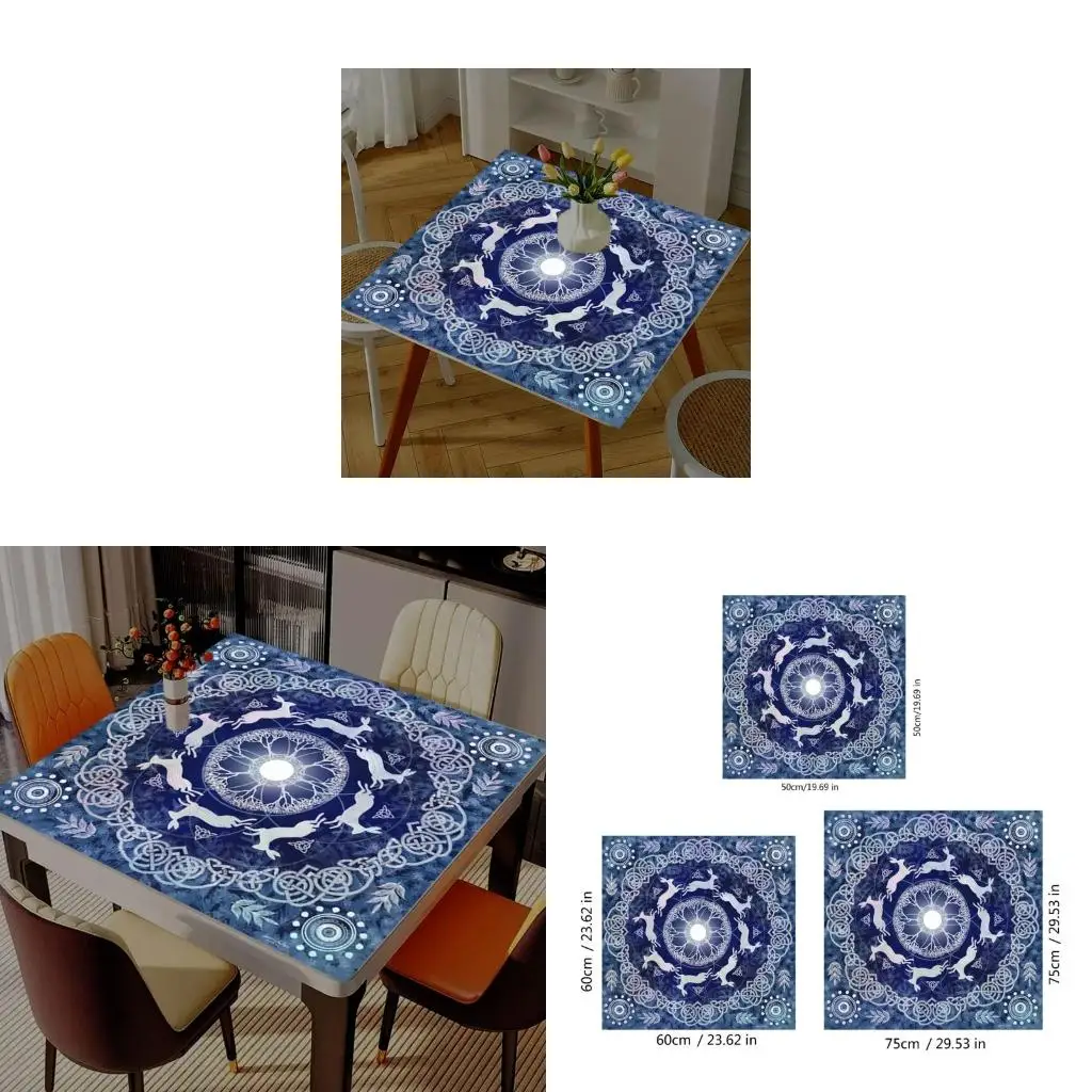 Q39E Moons Rabbit Tarots Card Cloth Tarots Tablecloth Thickened Nonslip Table Cloth for Tabletop Game
Q39E Moons Rabbit Tarots Card Cloth Tarots Tablecloth Thickened Nonslip Table Cloth for Tabletop Game