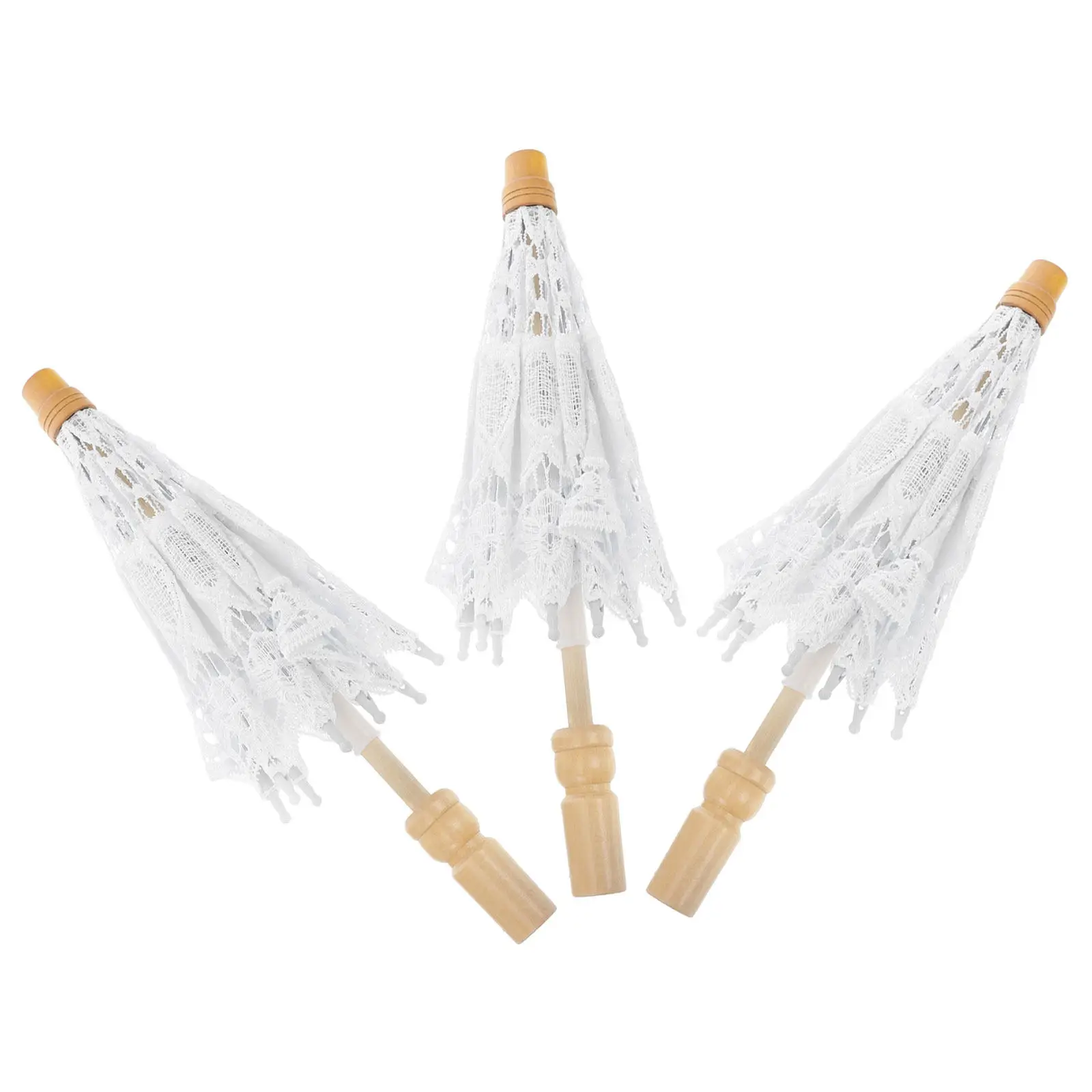 3Pcs Wedding Lace Parasol White Decorative Bridal Umbrella Romantic Photo Shoot Prop Vintage Ceremony Bride Accessory
3Pcs Wedding Lace Parasol White Decorative Bridal Umbrella Romantic Photo Shoot Prop Vintage Ceremony Bride Accessory