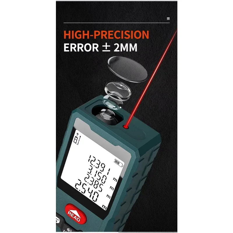 TULX Portable 120M Engineering Laser Range Finder Space Area Laser Measurement Laser Distance Meter
TULX Portable 120M Engineering Laser Range Finder Space Area Laser Measurement Laser Distance Meter