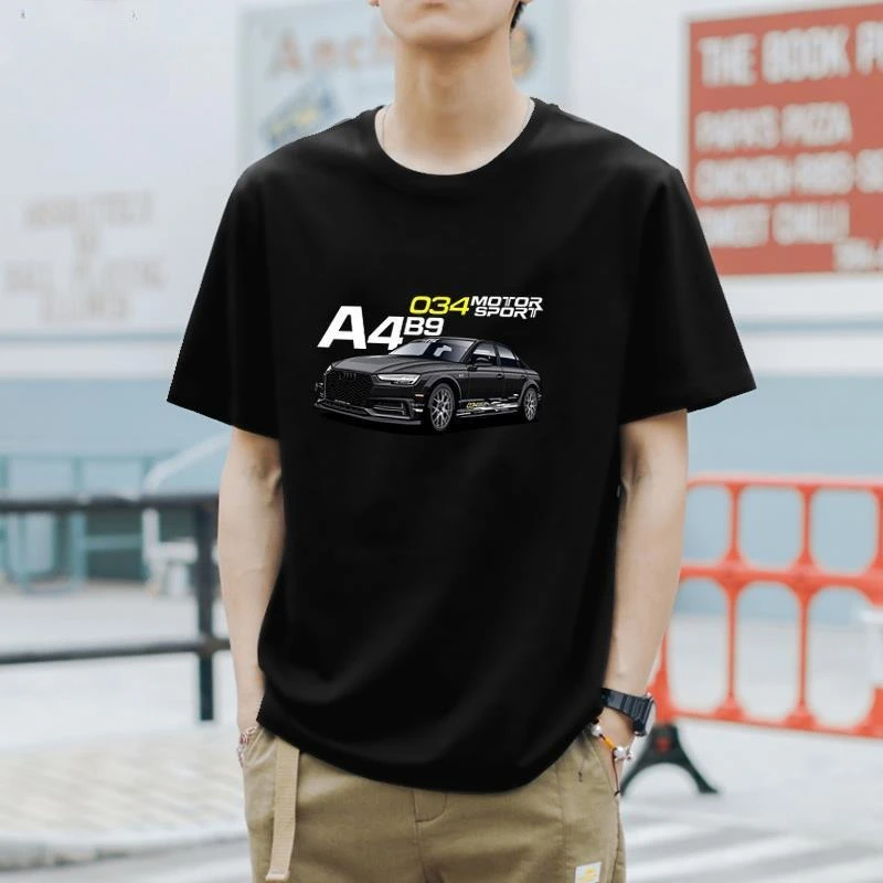 Summer New German A4 Audi Printed S6 Modified RS5 Car Performance Car Short-sleeved T-shirt Men's Half-sleeved Clothes Top
Summer New German A4 Audi Printed S6 Modified RS5 Car Performance Car Short-sleeved T-shirt Men's Half-sleeved Clothes Top