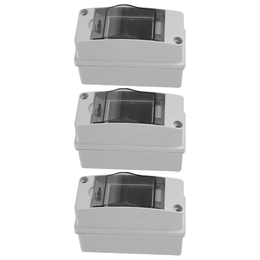 3pcs Distribution Protection Box IP65 Waterproof Transparent Circuit Breaker Electrical Outdoor Enclosure DIN Rail
3pcs Distribution Protection Box IP65 Waterproof Transparent Circuit Breaker Electrical Outdoor Enclosure DIN Rail