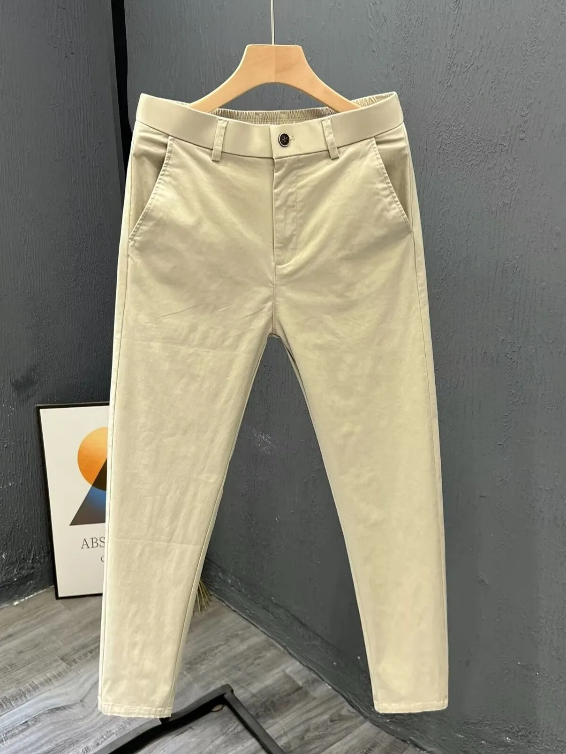 Premium Feel Slim Fit Cotton Casual Pants Men Summer Thin Straight Leg Busin Commute White Suit Trousers Faionable Youth...
Premium Feel Slim Fit Cotton Casual Pants Men Summer Thin Straight Leg Busin Commute White Suit Trousers Faionable Youth...