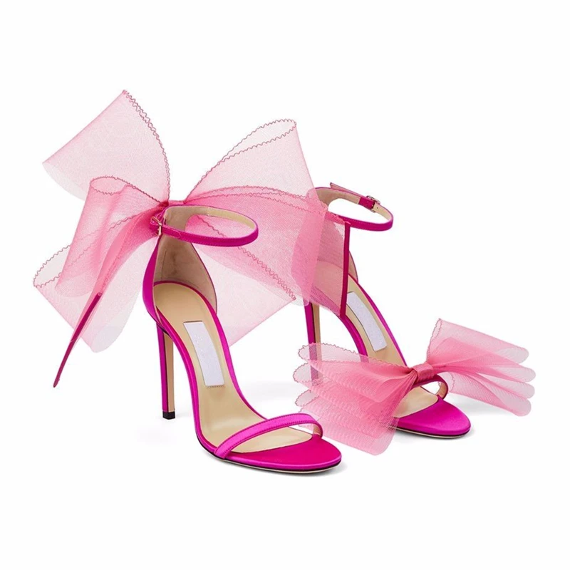 Solid Color Mesh Bow-knot Female Pumps Open Toe Sandals Summer Cover Heel Stiletto Shoes Women Party Zapatos Mujer
Solid Color Mesh Bow-knot Female Pumps Open Toe Sandals Summer Cover Heel Stiletto Shoes Women Party Zapatos Mujer