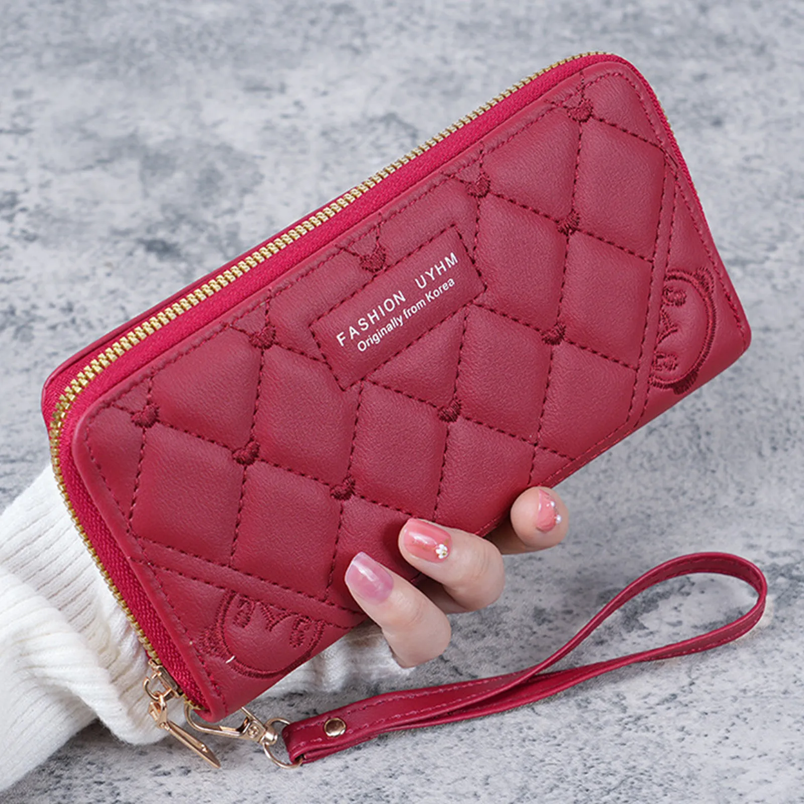 Quality Women Long Wallet Pu Leather Card Holder Large Capacity Zipper Coin Purse Multi Card Organizer Cell Phone Wristlet Bag
Quality Women Long Wallet Pu Leather Card Holder Large Capacity Zipper Coin Purse Multi Card Organizer Cell Phone Wristlet Bag