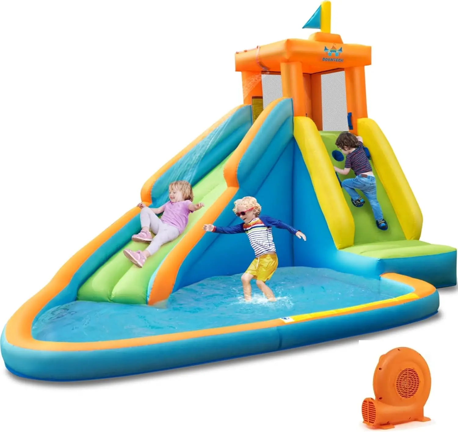 Inflatable Water Slide for Kids, Giant Waterslide Park for Backyard Outdoor Fun w/Splash Pool, GFCI 750w Blower, Blow up Water S
Inflatable Water Slide for Kids, Giant Waterslide Park for Backyard Outdoor Fun w/Splash Pool, GFCI 750w Blower, Blow up Water S
