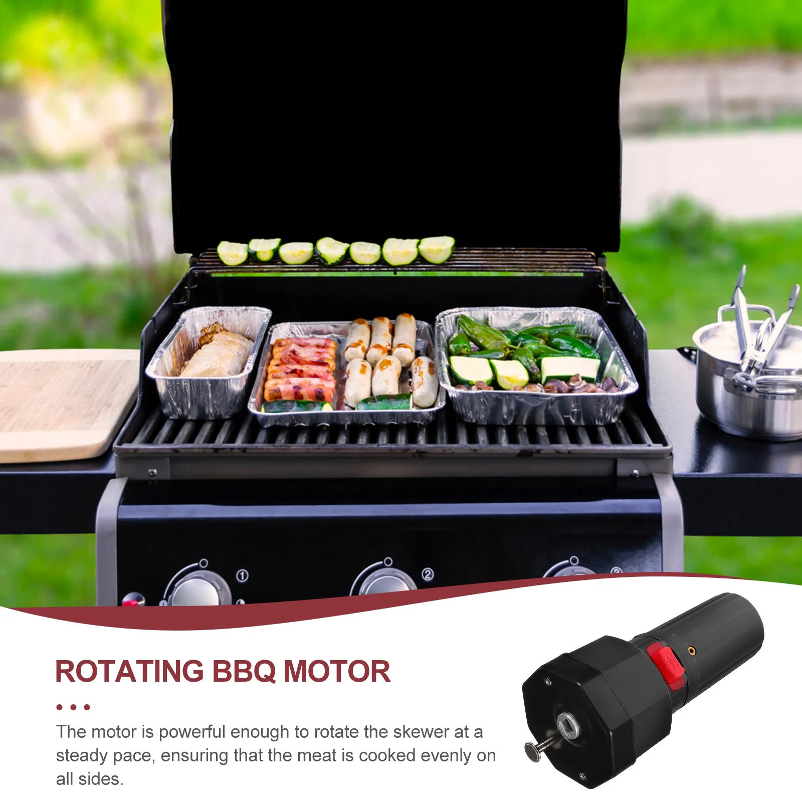 Rotisserie Motor Camping Rotisserie Attachment Grilling 145x63x63mm Metal Camping Tool Outdoor Grill Attachment Reusable Cooking
Rotisserie Motor Camping Rotisserie Attachment Grilling 145x63x63mm Metal Camping Tool Outdoor Grill Attachment Reusable Cooking