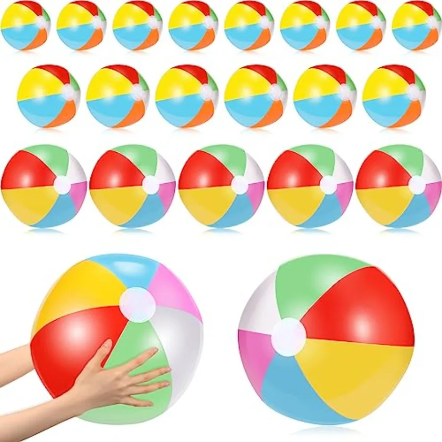 Beach party supplies: inflatable beach balls 10'', 11'', 12.6'',rainbow-colored PVC, lightweight durable, ideal for summer pool
Beach party supplies: inflatable beach balls 10'', 11'', 12.6'',rainbow-colored PVC, lightweight durable, ideal for summer pool