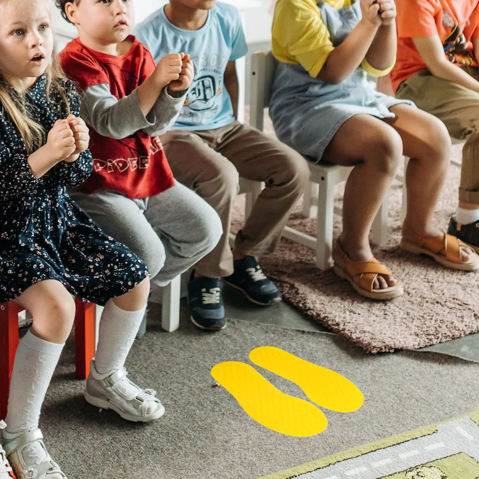 4Pairs Sensory Training Equipment Non-Slip Footprint Markers for Preschool Classroom Early Childhood Education Sensory Mats
4Pairs Sensory Training Equipment Non-Slip Footprint Markers for Preschool Classroom Early Childhood Education Sensory Mats