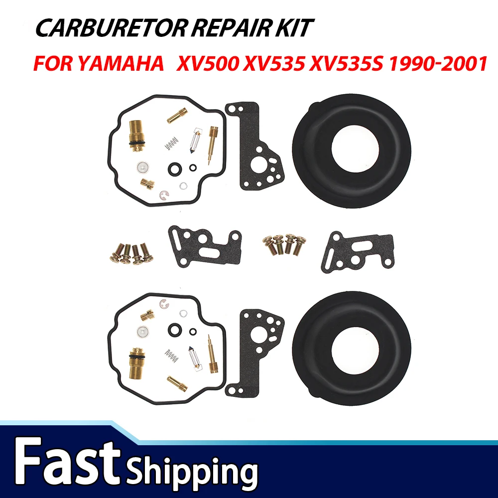 2Sets Carburetor Repair Kit For Yamaha Virago XV535 XV535S XV500 1983-2000 Carb Rebuild Set Gasket Needle Valve 0201-045
2Sets Carburetor Repair Kit For Yamaha Virago XV535 XV535S XV500 1983-2000 Carb Rebuild Set Gasket Needle Valve 0201-045