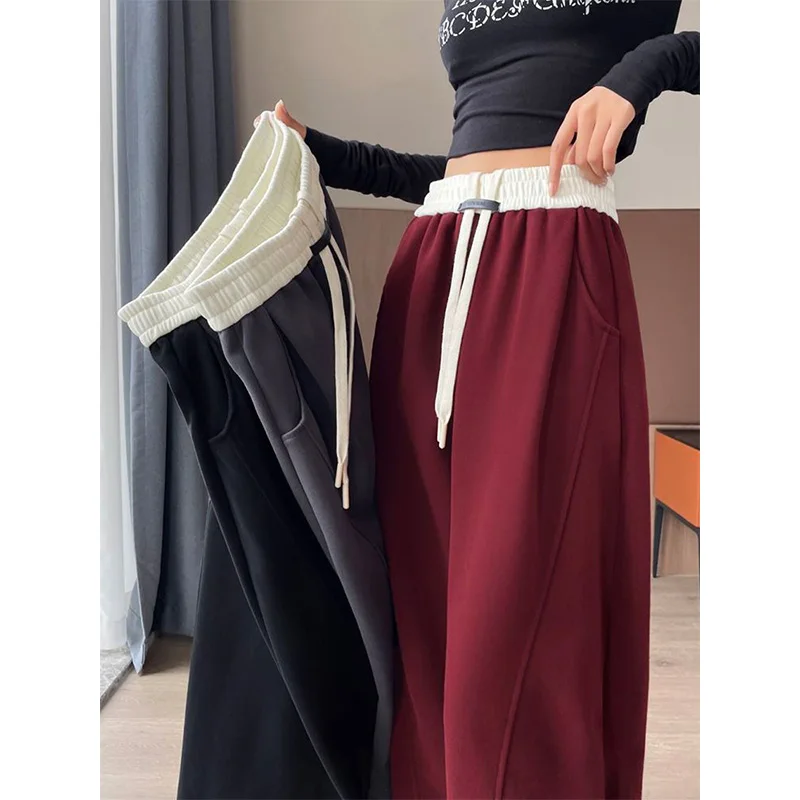 Spring Autumn Simplicity Office Lady Solid Color Wide Leg Women Fashion Trend Straight Korean All-match High Waist Casual Pants
Spring Autumn Simplicity Office Lady Solid Color Wide Leg Women Fashion Trend Straight Korean All-match High Waist Casual Pants