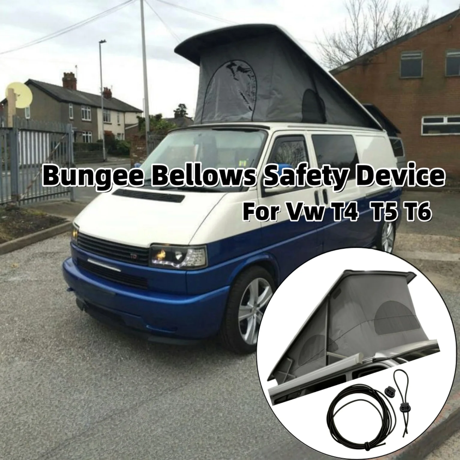 Camper Pop Top Roof Bungee Bellows With Clips Safety Device Swb Lwb Camping Caravan Accessories For Vw T4 T5 T6
Camper Pop Top Roof Bungee Bellows With Clips Safety Device Swb Lwb Camping Caravan Accessories For Vw T4 T5 T6