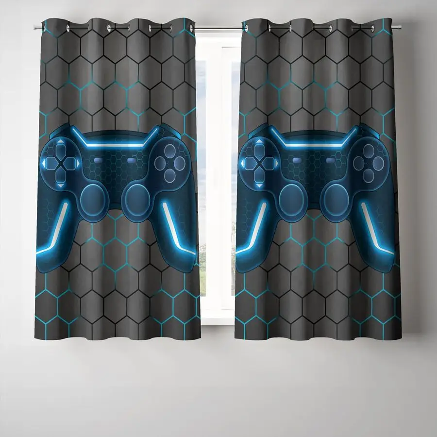 Game Console Blackout Curtains Drapes for Kids Bedroom Play Room 2 Panels Darkening Grommets Window Treatment, 42Wx63L, Blue
Game Console Blackout Curtains Drapes for Kids Bedroom Play Room 2 Panels Darkening Grommets Window Treatment, 42Wx63L, Blue