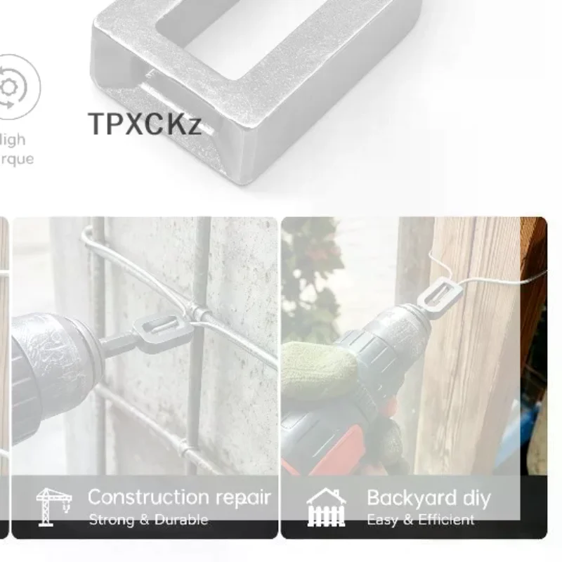 /TPz/Electric Drill Wire Twisting Tool, Heavy Duty Wire Twister For Drill With 1/4" Hex Shank, Professional Wire Twisting Tool
/TPz/Electric Drill Wire Twisting Tool, Heavy Duty Wire Twister For Drill With 1/4" Hex Shank, Professional Wire Twisting Tool