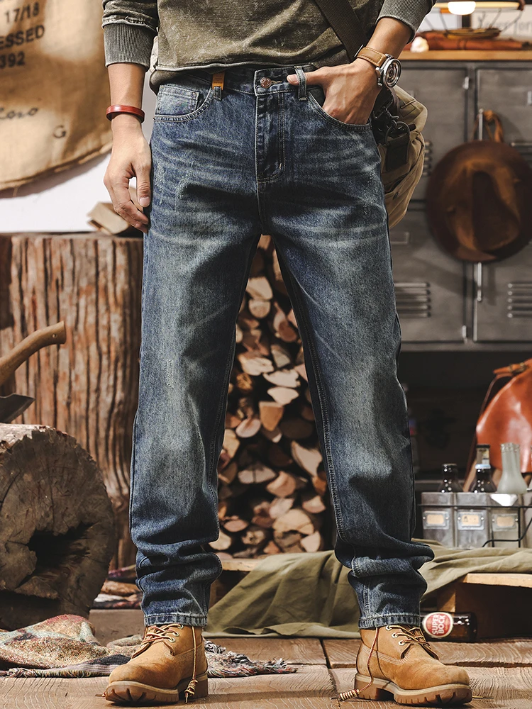 American Style Retro Washed Jeans Casual Loose Men's Spring Straight Leg Zipper Fly Denim Pants Comfortable Wear Resistant
American Style Retro Washed Jeans Casual Loose Men's Spring Straight Leg Zipper Fly Denim Pants Comfortable Wear Resistant