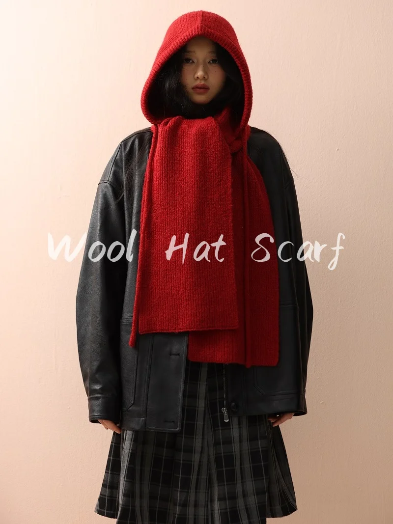 Шерстяной шарф с капюшоном, однотонный вязаный женский Балаклава, роскошная зимняя теплая простая шапка, шарф, шали, женские мягкие накидки, шейный платок
Шерстяной шарф с капюшоном, однотонный вязаный женский Балаклава, роскошная зимняя теплая простая шапка, шарф, шали, женские мягкие накидки, шейный платок