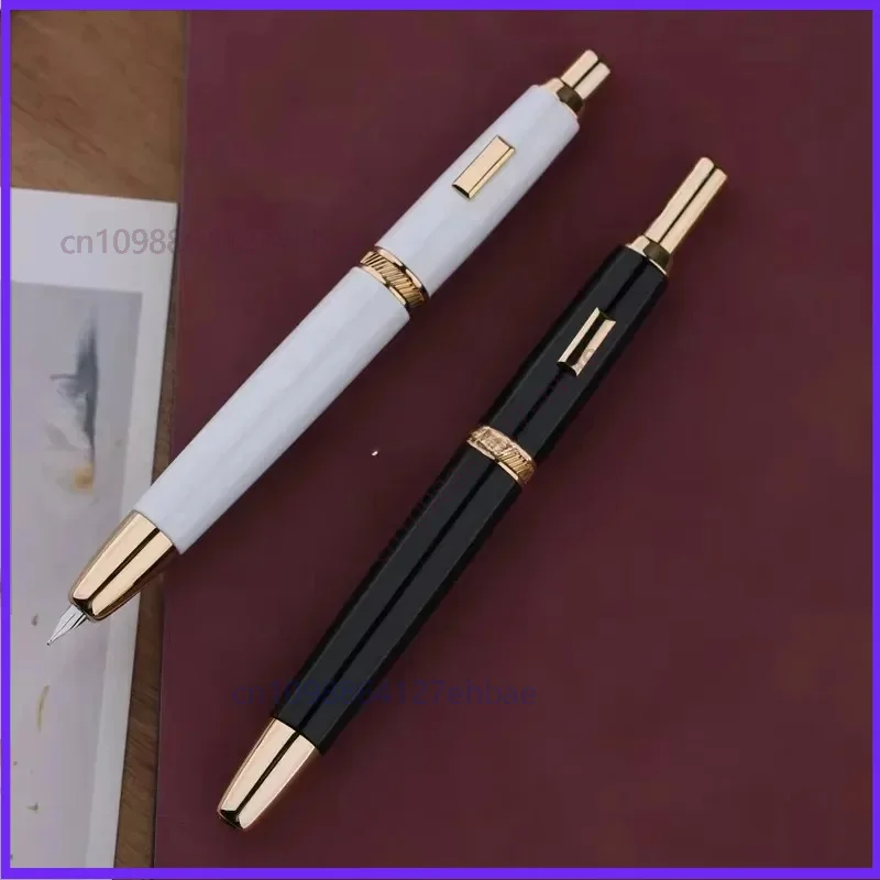 Nova For Majohn A1 Black/White Press Without Clip f/0.5mm Metal Nib Engraving Fountain Pen Retractable Ink Pen Office School
Nova For Majohn A1 Black/White Press Without Clip f/0.5mm Metal Nib Engraving Fountain Pen Retractable Ink Pen Office School