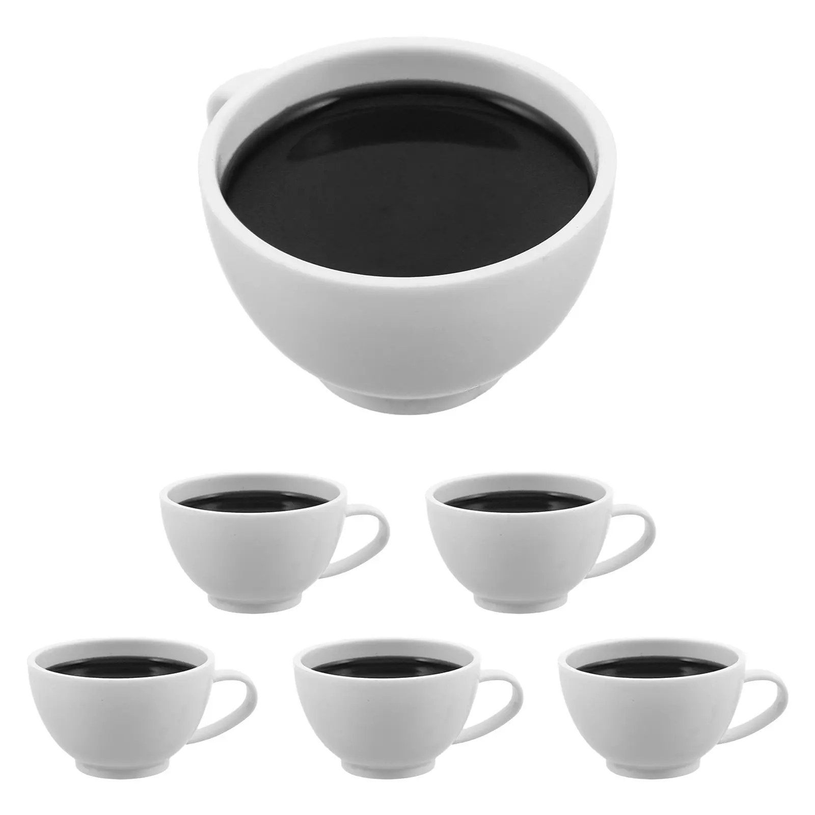 Набор из 6 миниатюрных кофейных чашек: реалистичные пластиковые мини-кружки для эспрессо для декора кукольного домика, украшения для вечеринок, подвески для рукоделия, миниатюры
Набор из 6 миниатюрных кофейных чашек: реалистичные пластиковые мини-кружки для эспрессо для декора кукольного домика, украшения для вечеринок, подвески для рукоделия, миниатюры