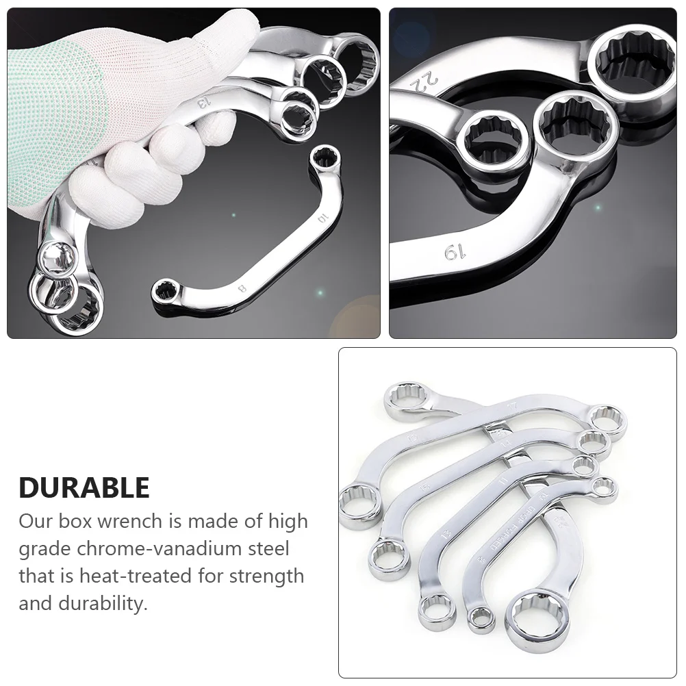 5Pcs High Wrench Set Steel Socket Wrench Great for Confined Spaces and Long Studs Box Spanner Socket Spanner
5Pcs High Wrench Set Steel Socket Wrench Great for Confined Spaces and Long Studs Box Spanner Socket Spanner