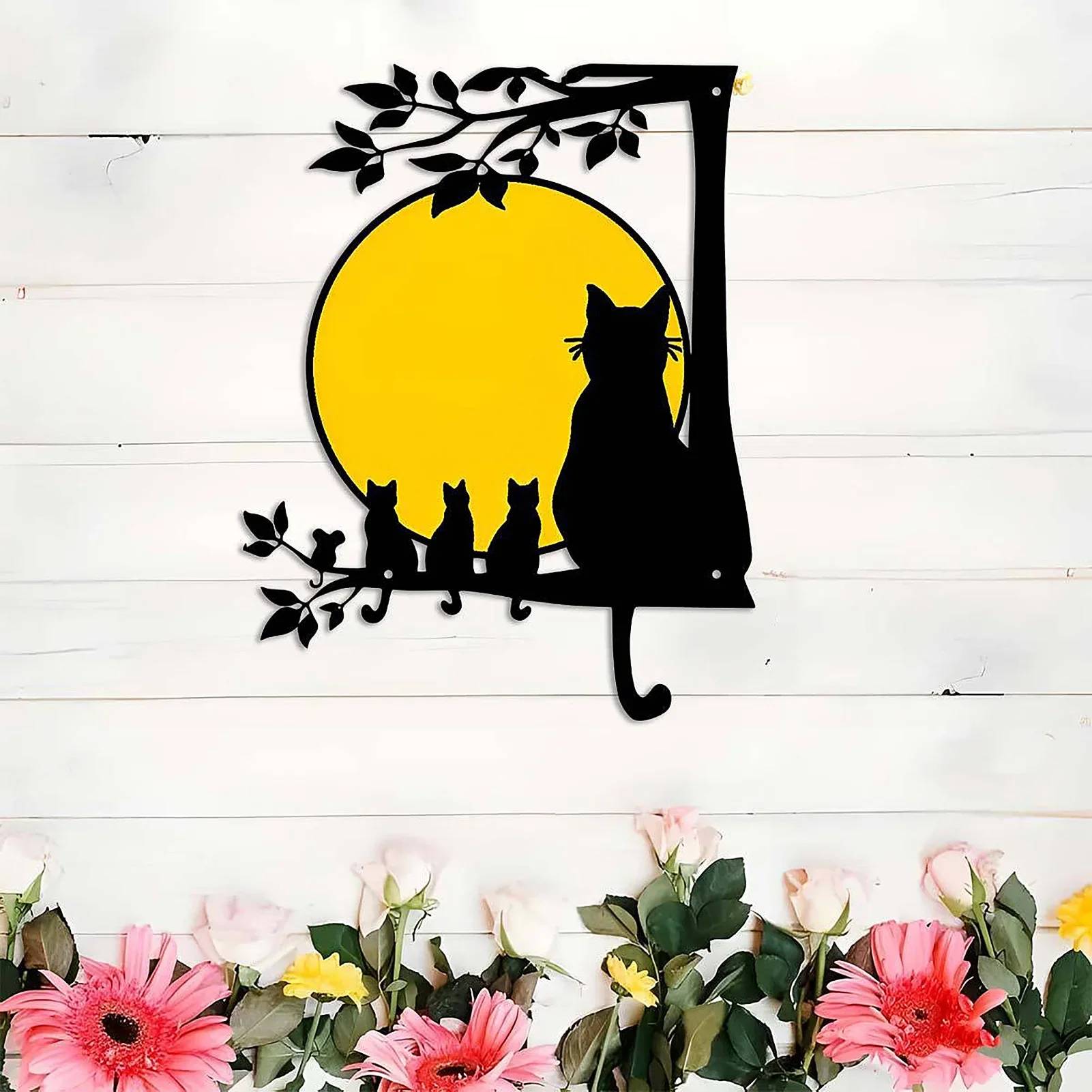 Wall Art Decor Iron Silhouettes The Cat on the Tree Under the Moon for Home Living Room 2025 Halloween Decoration
Wall Art Decor Iron Silhouettes The Cat on the Tree Under the Moon for Home Living Room 2025 Halloween Decoration