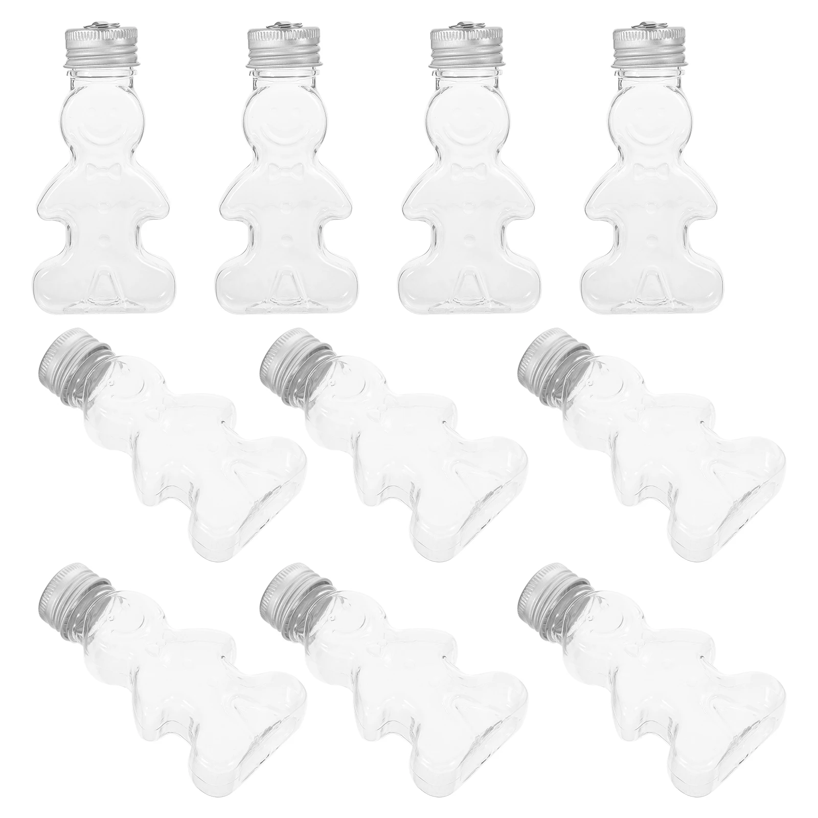 10pcs Gingerbread Beverage Bottles Christmas Tree Pendant Empty Refillable Portable Juice Milk Containers Airtight Lids Plastic
10pcs Gingerbread Beverage Bottles Christmas Tree Pendant Empty Refillable Portable Juice Milk Containers Airtight Lids Plastic