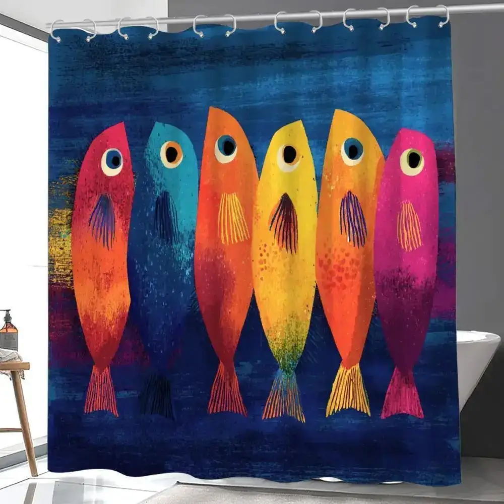 Vibrant Tropical Fish Shower Curtain Ocean Art Bathroom Decor Polyester Waterproof Waterproof Curtain for Modern Home Bathroom D
Vibrant Tropical Fish Shower Curtain Ocean Art Bathroom Decor Polyester Waterproof Waterproof Curtain for Modern Home Bathroom D