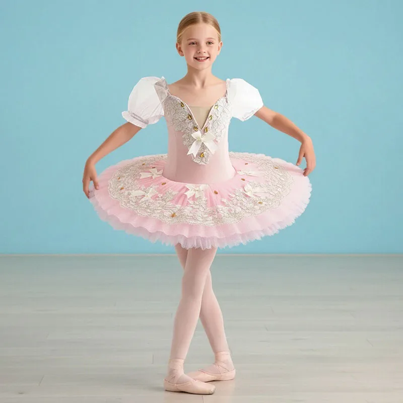 Pink Swan Lake Pancake Platter Dress Kids Ballerina Party Costume Child's Dance Outfit
Pink Swan Lake Pancake Platter Dress Kids Ballerina Party Costume Child's Dance Outfit