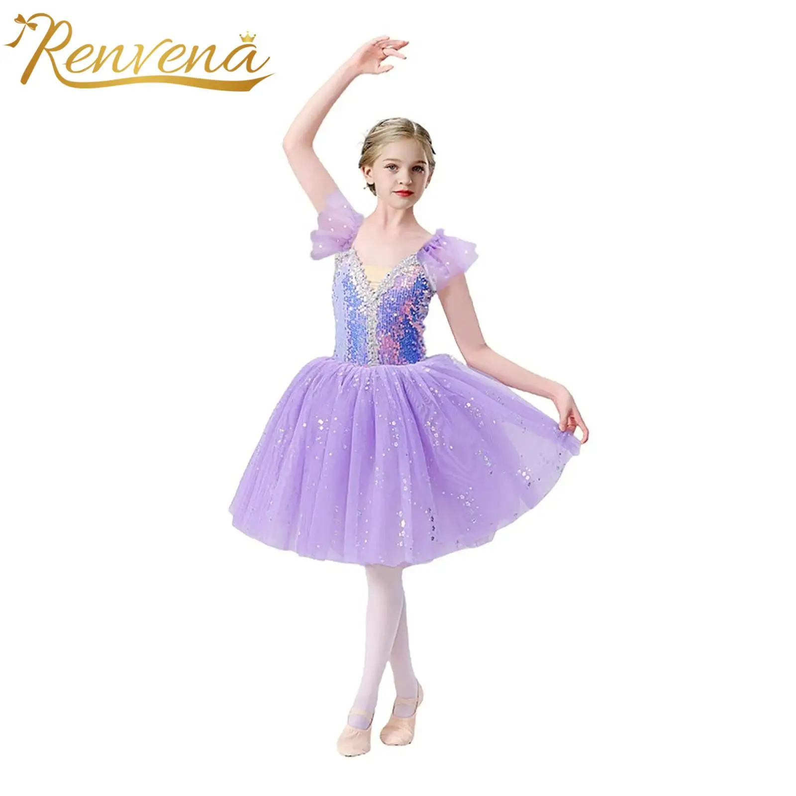 Girls Birthday Outfits Princess Party Dress Ballet Tutu Shiny Sequin Layered Tulle Dress for Recitals Stage Performance Costumes
Girls Birthday Outfits Princess Party Dress Ballet Tutu Shiny Sequin Layered Tulle Dress for Recitals Stage Performance Costumes