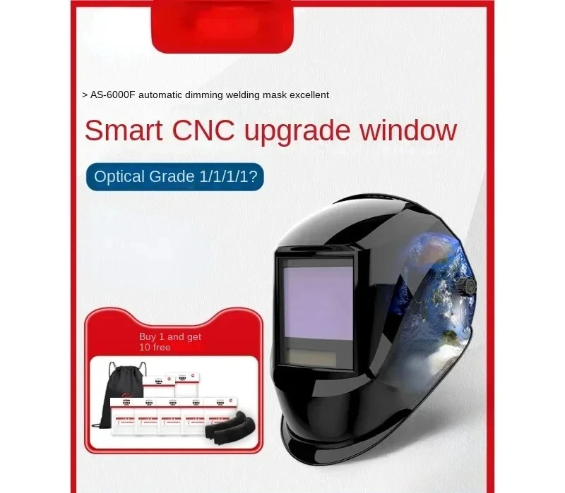 As-6000f Auto Darkening Welding Helmet Head-Mounted
As-6000f Auto Darkening Welding Helmet Head-Mounted