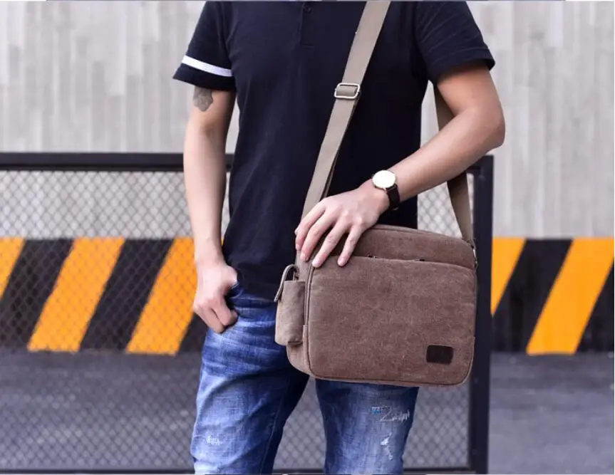 Original Brand HighQuality Canvas Shoulder Crossbody Bags Large Capacity Solid Color Briefcase for Men and Women iPAD Pockage 가방
Original Brand HighQuality Canvas Shoulder Crossbody Bags Large Capacity Solid Color Briefcase for Men and Women iPAD Pockage 가방