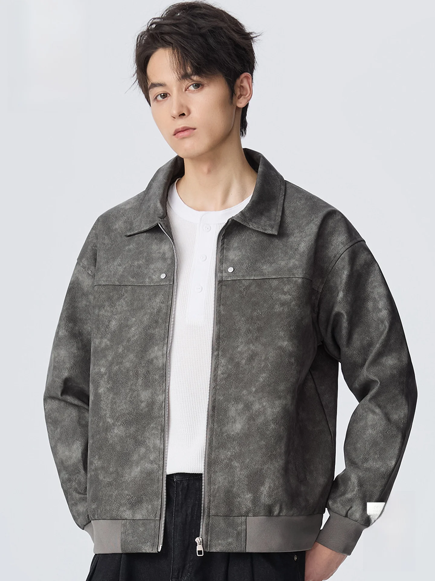 Monkey American Sle Collar PU Leather Jaet Men Trendy Haome Ameika Jaet Outerwear Casual Faion Urban
Monkey American Sle Collar PU Leather Jaet Men Trendy Haome Ameika Jaet Outerwear Casual Faion Urban