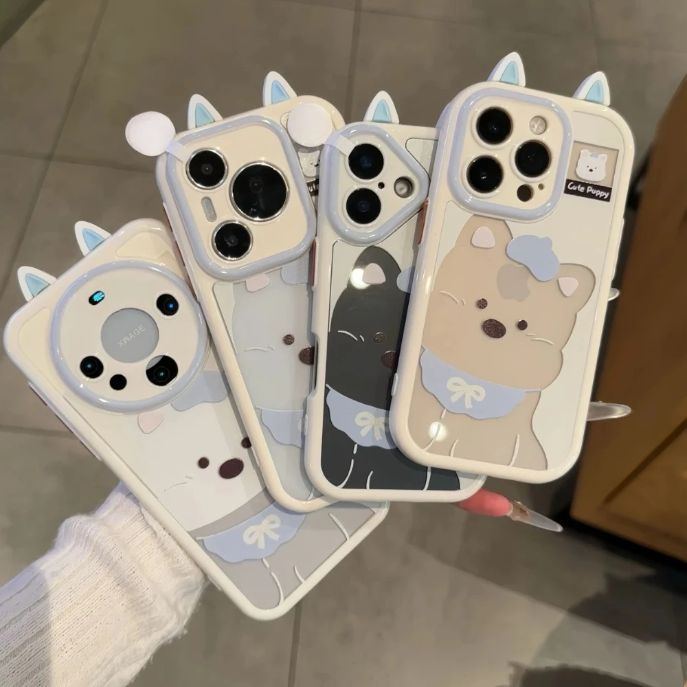 Cute Puppy Phone Case for VIVO X200 Pro Mini X100 Ultra X100S, Lovely Cartoon Dog Ear Shockproof Protective Cover with Stand
Cute Puppy Phone Case for VIVO X200 Pro Mini X100 Ultra X100S, Lovely Cartoon Dog Ear Shockproof Protective Cover with Stand
