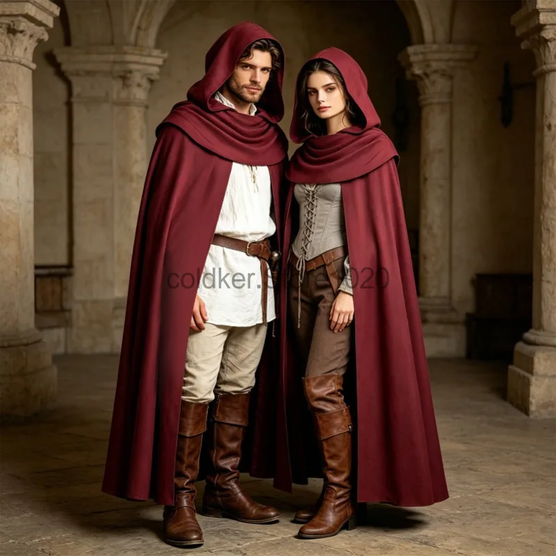New Adult Medieval Vintage Pirate Hood Cloak Solid Color Renaissance Apocalyptic Pagano Shawl Scarf Men Women Halloween Costume
New Adult Medieval Vintage Pirate Hood Cloak Solid Color Renaissance Apocalyptic Pagano Shawl Scarf Men Women Halloween Costume