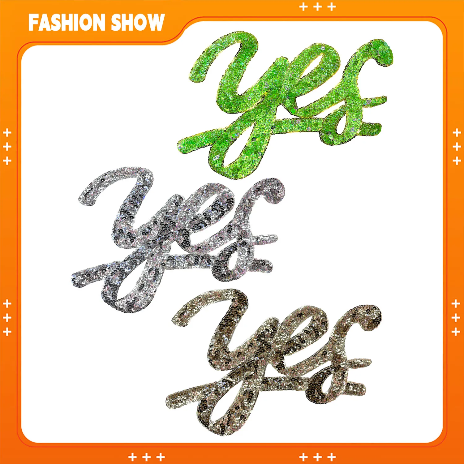 Shiny Yes Letter Sequin Embroidery Patch, No-Sew Iron-On Rhinestone Patch, Iron-On Instantly, Sequin Embroidery Decoration, Upgraded Sweatshirt Hat DIY Fabric Patch
Shiny Yes Letter Sequin Embroidery Patch, No-Sew Iron-On Rhinestone Patch, Iron-On Instantly, Sequin Embroidery Decoration, Upgraded Sweatshirt Hat DIY Fabric Patch