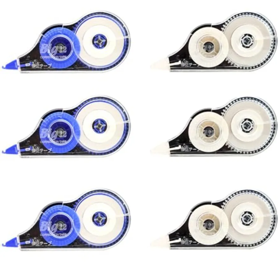 39.37 ft Correction Tape, 6PCS, Fast, Clean, Easy-to-Use Correction Tape Bulk Office School Supplies, Blue, White
39.37 ft Correction Tape, 6PCS, Fast, Clean, Easy-to-Use Correction Tape Bulk Office School Supplies, Blue, White