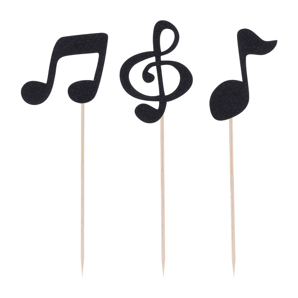 24 pcs Cake Toppers Black Note Shape Picks Food Grade Toothpicks Cupcake Decorations Party Supplies Birthday Christmas Decor
24 pcs Cake Toppers Black Note Shape Picks Food Grade Toothpicks Cupcake Decorations Party Supplies Birthday Christmas Decor
