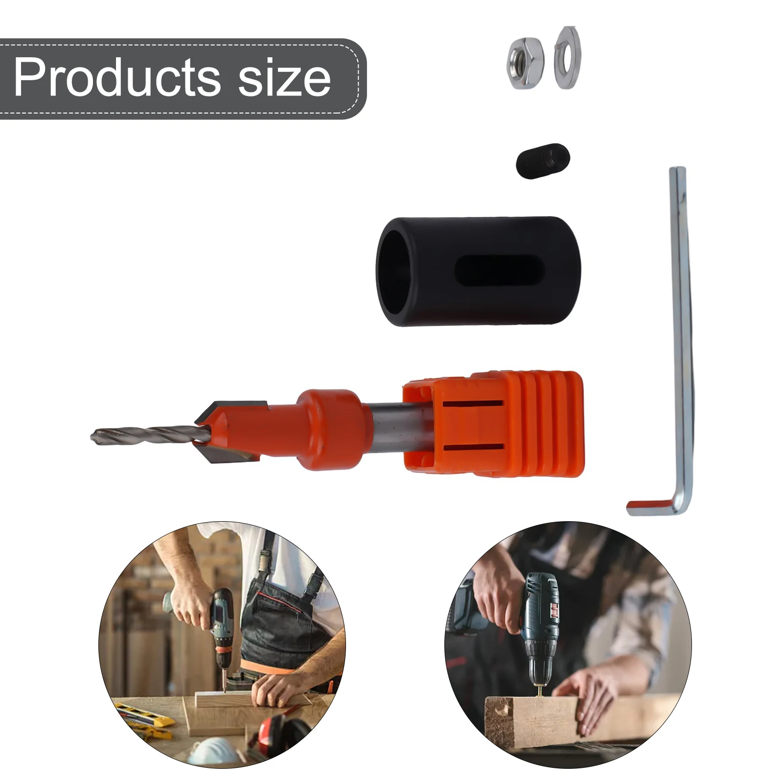 1pc Woodworking Round Shank Countersink Drill Bit For Woodworking Drilling, Counterbore Stopper Self Tapping Screw Taper
1pc Woodworking Round Shank Countersink Drill Bit For Woodworking Drilling, Counterbore Stopper Self Tapping Screw Taper