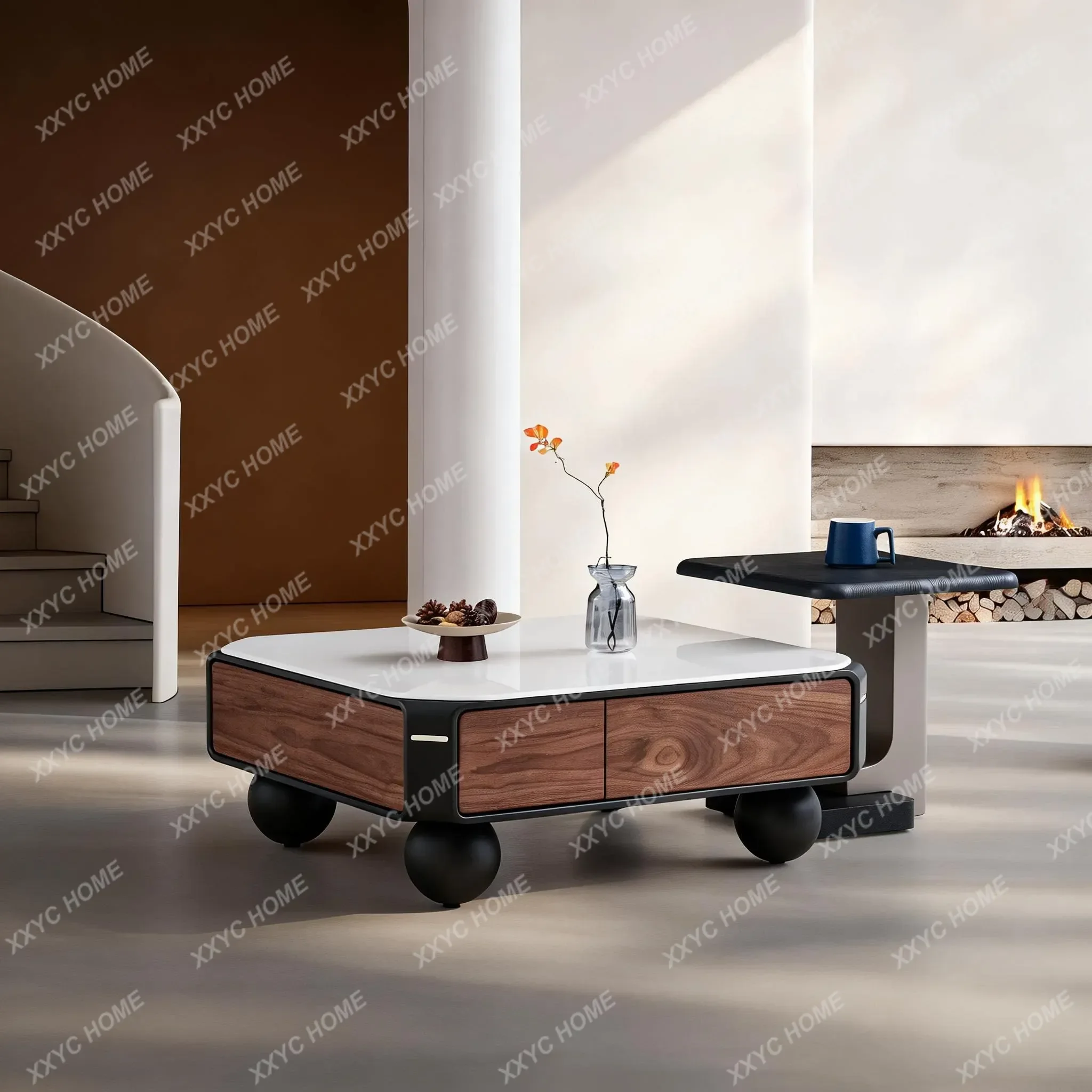 SSC Simple Medieval Coffee Table Microcrystalline Stone High And Low Size Square Coffee Table Living Room Furniture
SSC Simple Medieval Coffee Table Microcrystalline Stone High And Low Size Square Coffee Table Living Room Furniture