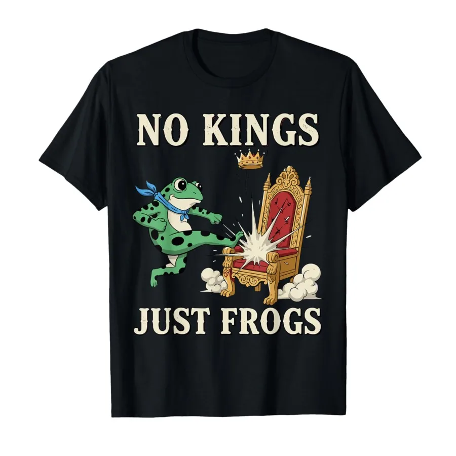 Забавная футболка Portland Protest No Kings Just Frogs для мужчин и женщин, футболки из 100% хлопка, топы с короткими рукавами 1016-1
Забавная футболка Portland Protest No Kings Just Frogs для мужчин и женщин, футболки из 100% хлопка, топы с короткими рукавами 1016-1