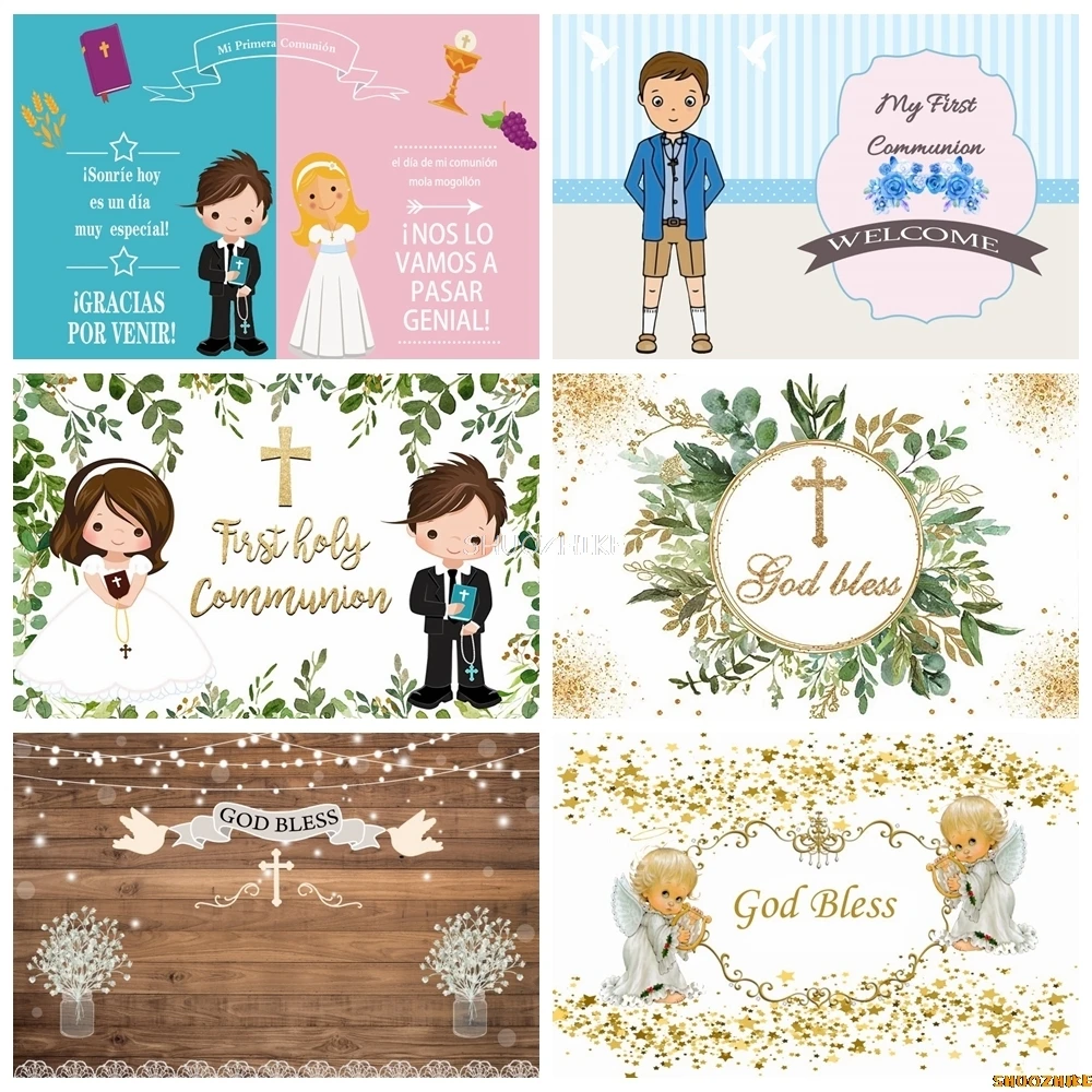 Holy First Communion Girl Boy Backdrop My Baptism God Bless Photography Baby Shower Photocall Background For Photo Studio
Holy First Communion Girl Boy Backdrop My Baptism God Bless Photography Baby Shower Photocall Background For Photo Studio