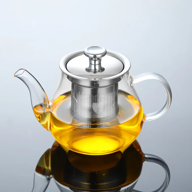 Heat-resistant glass teapot flower teapot household Kung Fu bubble teapot stainless steel liner filter tea kettle
Heat-resistant glass teapot flower teapot household Kung Fu bubble teapot stainless steel liner filter tea kettle