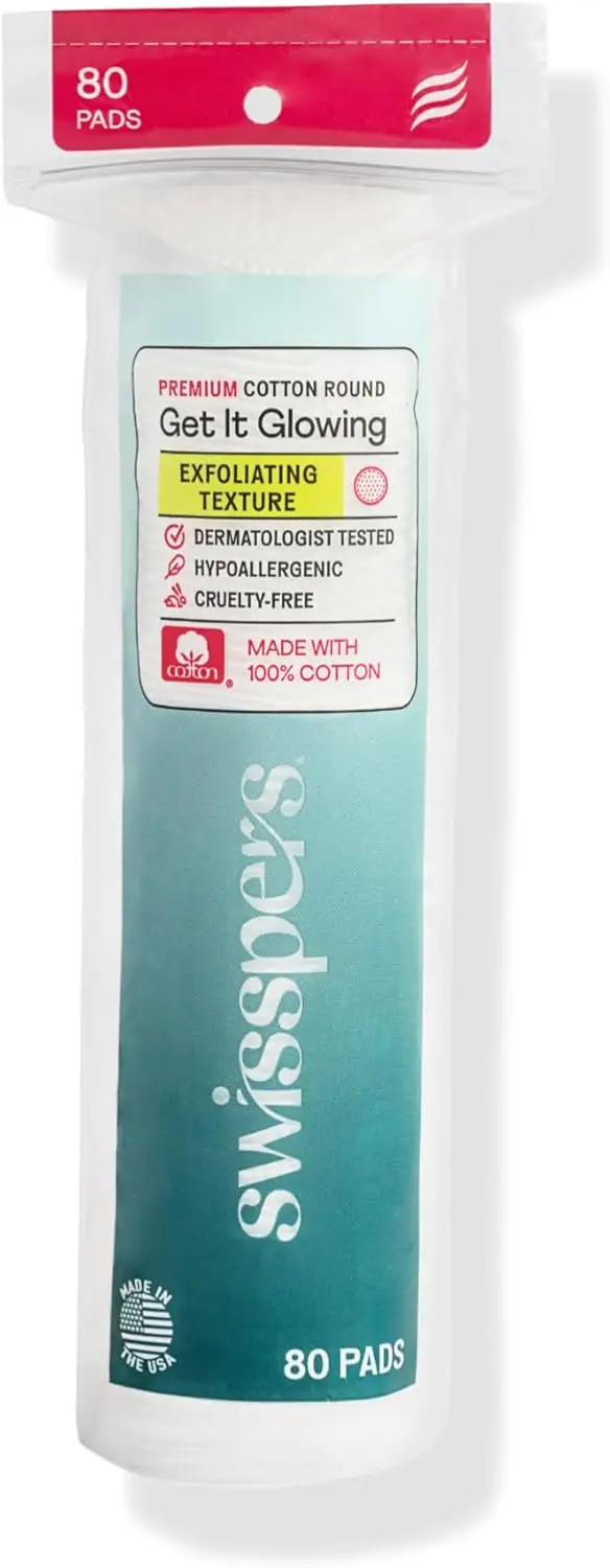 Dual Texture Exfoliating Cotton Facial Pads 80 Count Resealable Bag
Dual Texture Exfoliating Cotton Facial Pads 80 Count Resealable Bag