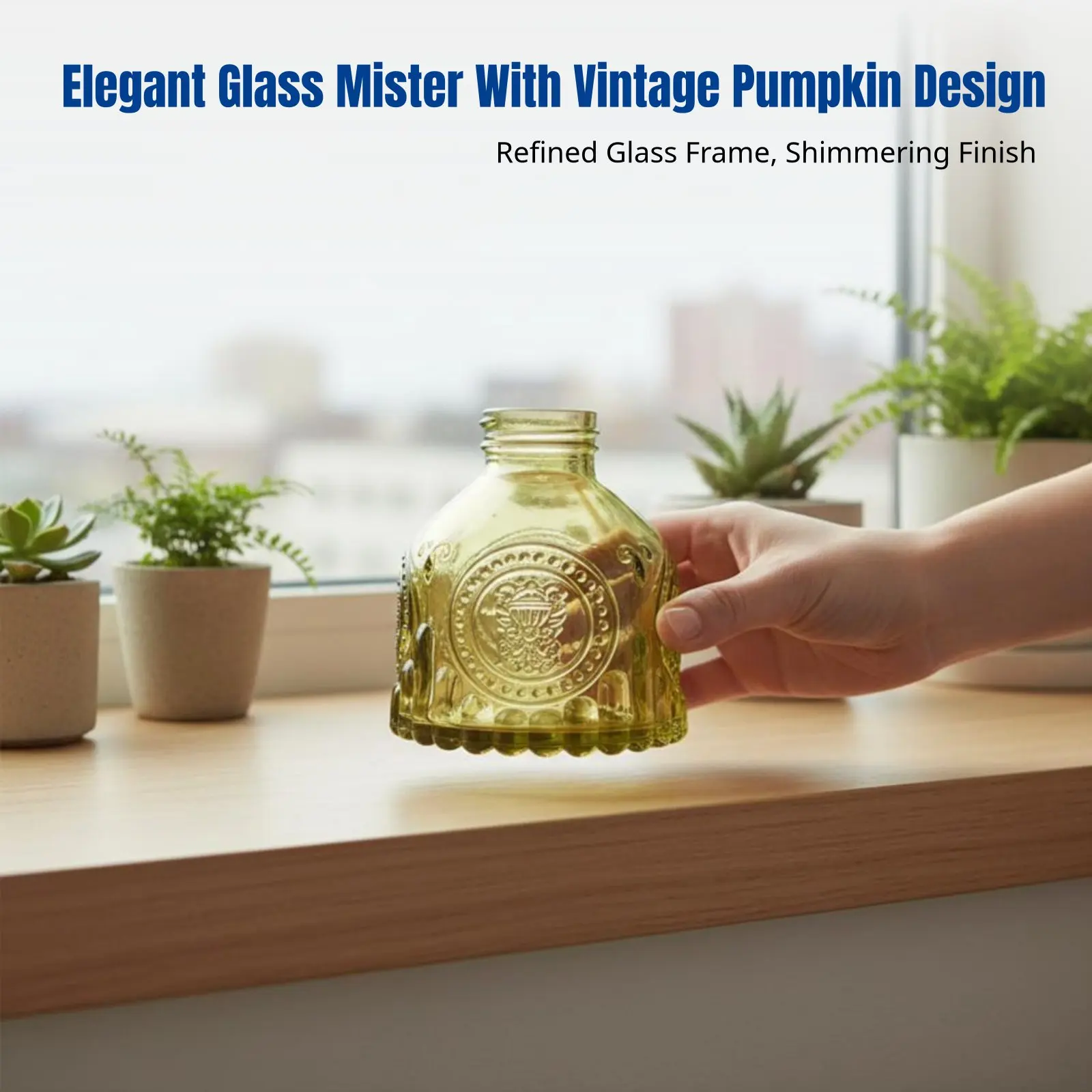 Vintage Glass Watering Can, European Style Spray Bottle, Colorful Pumpkin Design, Indoor Outdoor Gardening, Decorative Mister
Vintage Glass Watering Can, European Style Spray Bottle, Colorful Pumpkin Design, Indoor Outdoor Gardening, Decorative Mister