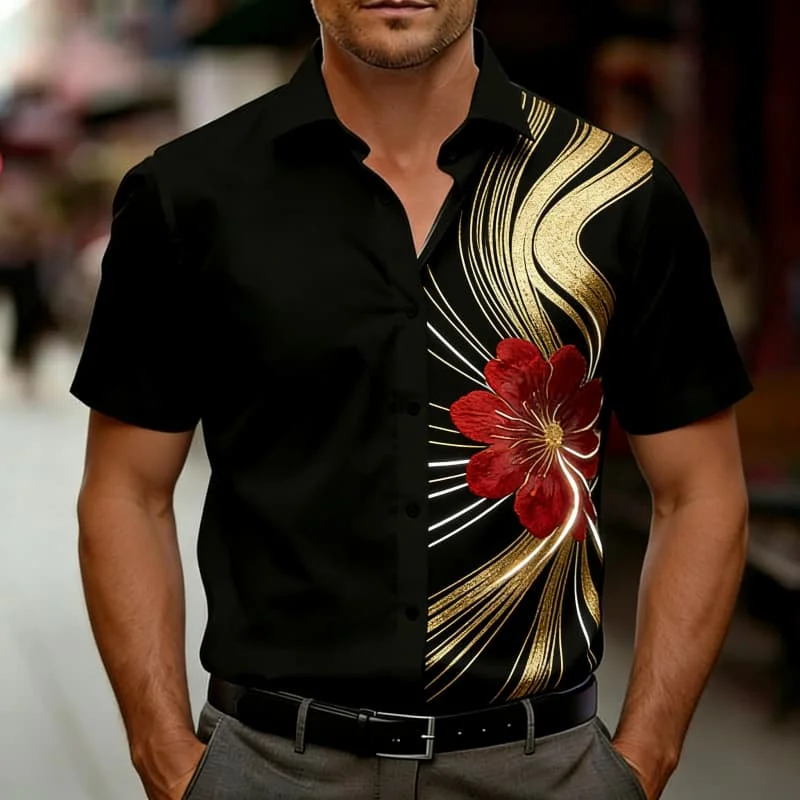 Men's Minimalist Premium Sleek Refined Graphic Print Short Sleeve Shirt Casual Fashion For Daily Wear And Street Outfits
Men's Minimalist Premium Sleek Refined Graphic Print Short Sleeve Shirt Casual Fashion For Daily Wear And Street Outfits