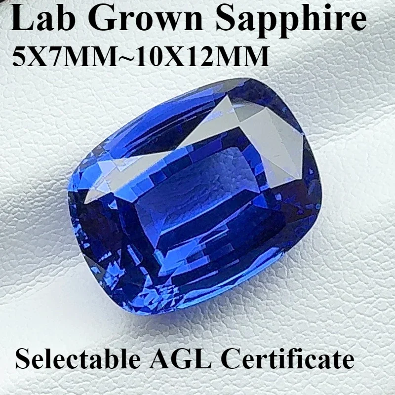 Royal Blue Lab Grown Sapphire Rectangular Cushion VVS1 Gemstone for Diy Jewelry Making Gift Selectable with Certificate
Royal Blue Lab Grown Sapphire Rectangular Cushion VVS1 Gemstone for Diy Jewelry Making Gift Selectable with Certificate