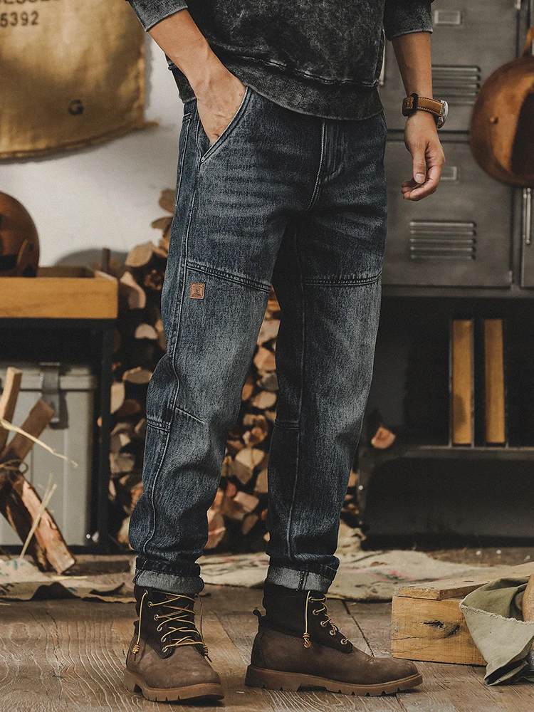 Повседневные прямые мужские джинсы в стиле ретро в американском стиле на подкладке, весенне-осенние износостойкие молодежные джинсы свободного покроя
Повседневные прямые мужские джинсы в стиле ретро в американском стиле на подкладке, весенне-осенние износостойкие молодежные джинсы свободного покроя