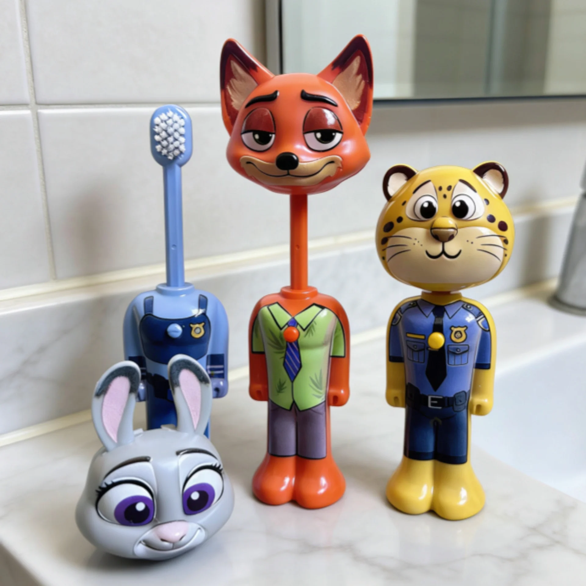 Disney Zootopia Nick Judy Scalable Toothbrush Cute Anime Figure Transformable Soft/Fine Bristled Kids Gift
Disney Zootopia Nick Judy Scalable Toothbrush Cute Anime Figure Transformable Soft/Fine Bristled Kids Gift