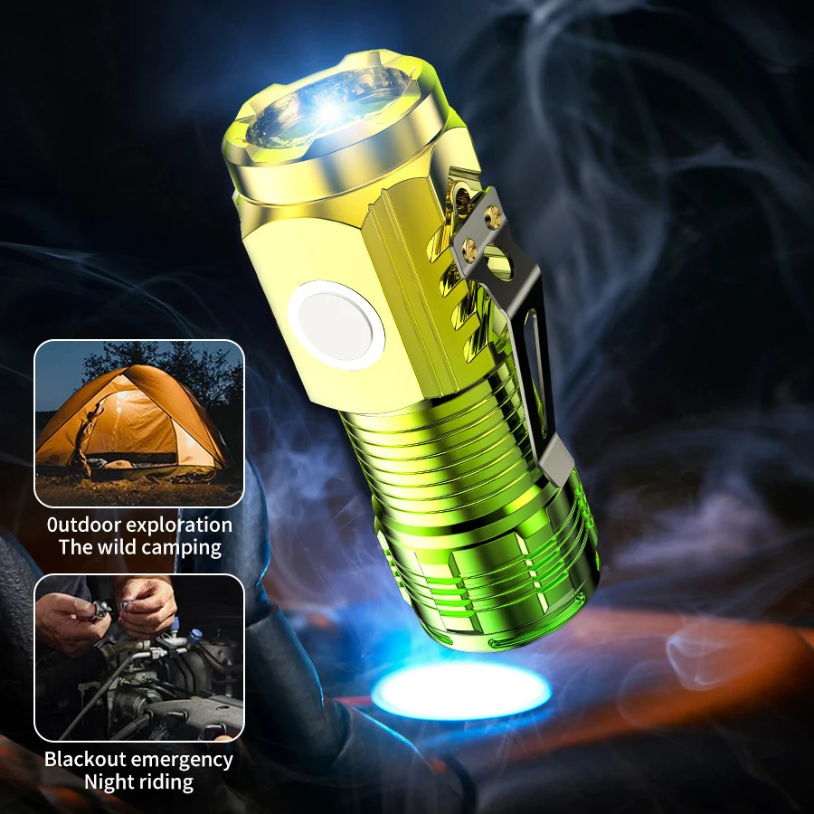 Mini Rechargeable LED Flashlight Portable Multi-functional Suction Outdoor Camping Hiking Emergency Light Clip Tail Magnetic
Mini Rechargeable LED Flashlight Portable Multi-functional Suction Outdoor Camping Hiking Emergency Light Clip Tail Magnetic